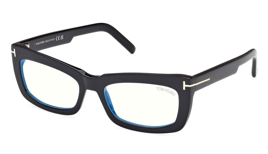 Tom Ford FT5966-B Black Cat Eye Bluelight Frames – Designer Daydream