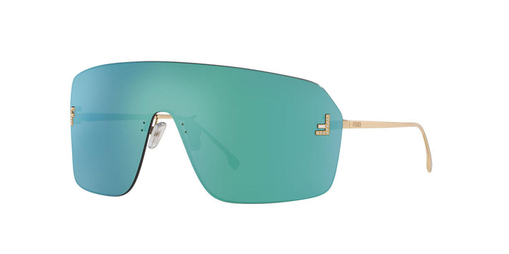 Fendi FE4121US First Crystal Mask Sunglasses in Blue Mirror