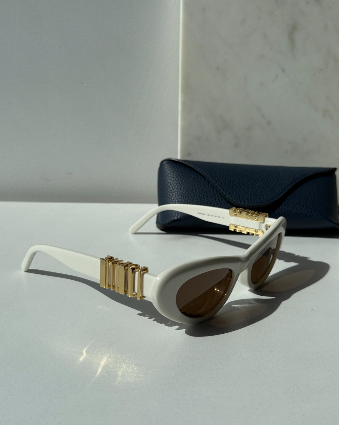 Loewe LW40156U Cat Eye Sunglasses in White