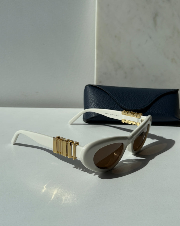 Loewe LW40156U Cat Eye Sunglasses in White