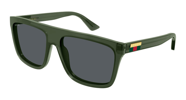 GG0748S Unisex Rectangular Sunglasses in Green