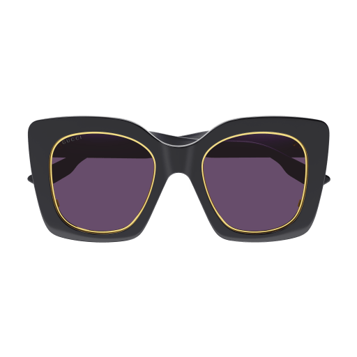 Gucci GG1151S Gafas de sol extragrandes en oro negro