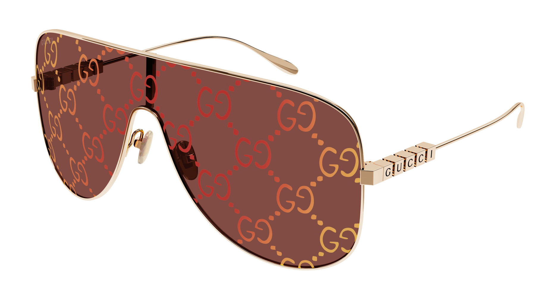 Gucci GG1436S Logo Lens Mask Sunglasses Designer Daydream