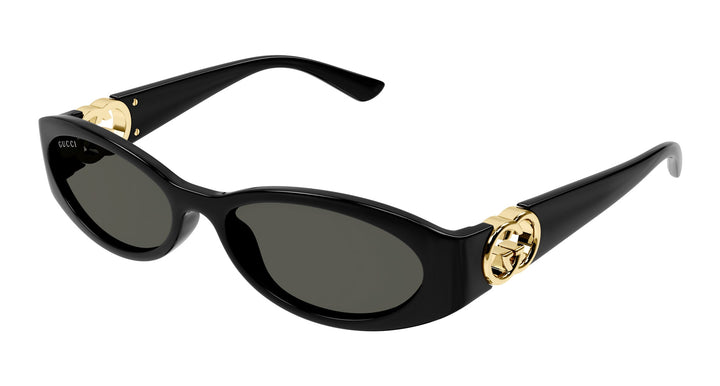 Gucci GG1660S Oval Sunglasses in Black