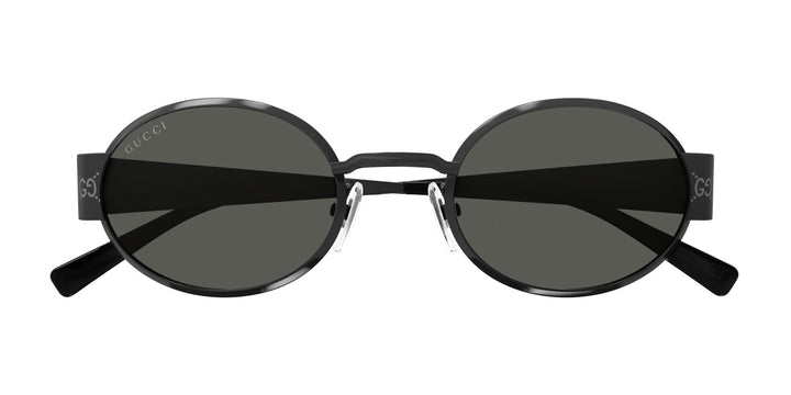 Gucci GG1854S Ruthenium Oval Sunglasses
