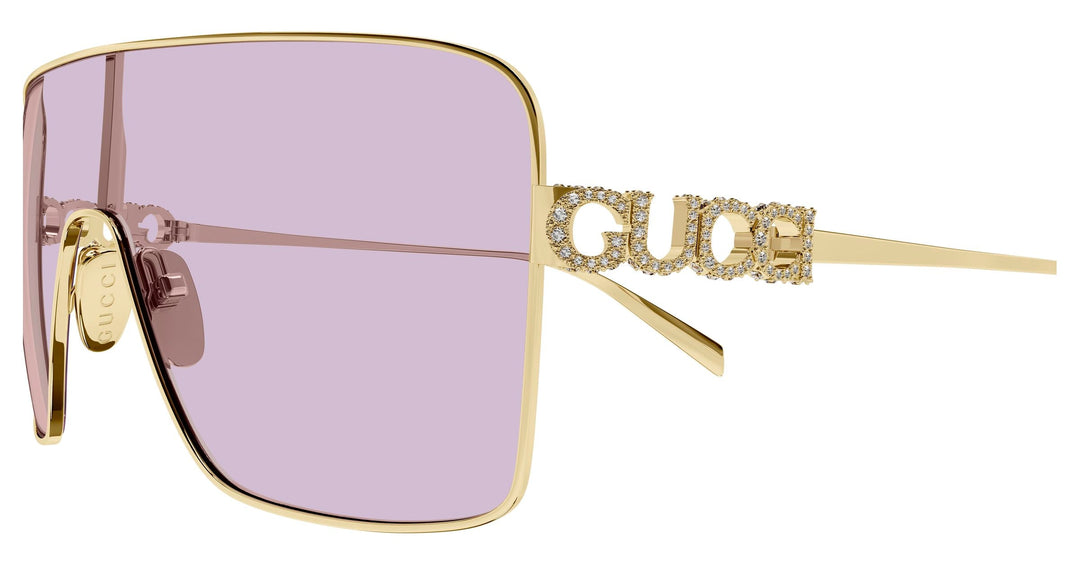 Gafas de sol extragrandes Gucci GG0817S con lentes grises 