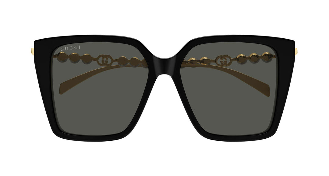 Gucci GG1257S Gafas de sol redondeadas con lentes marrones y rojos