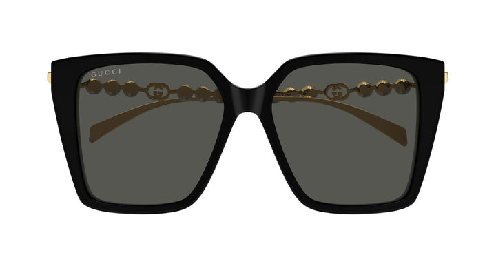 Gucci GG1257S Gafas de sol redondeadas con lentes marrones y rojos