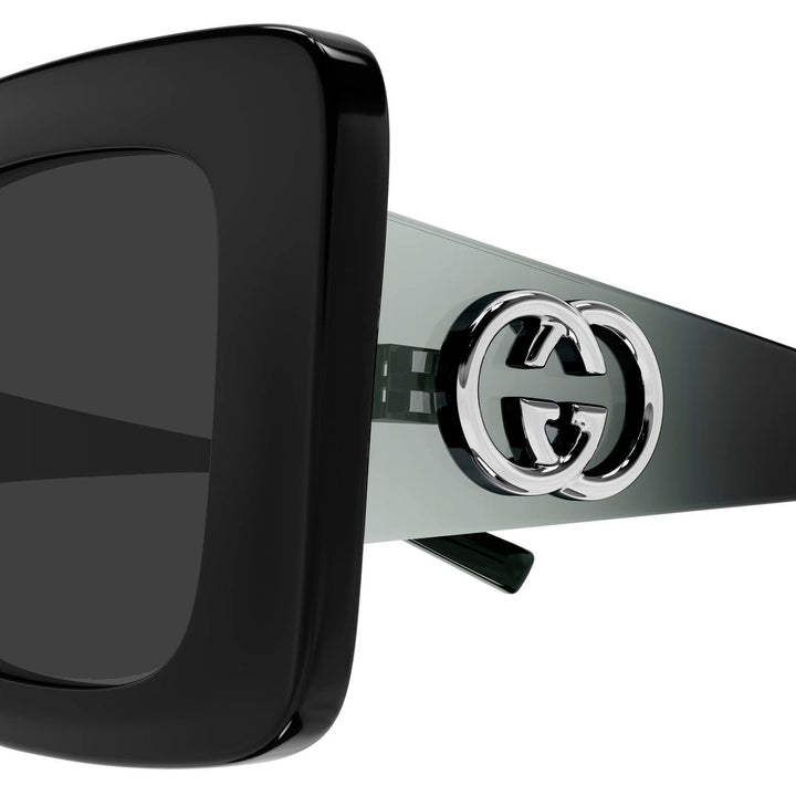 Gucci GG2025S Black Square Sunglasses