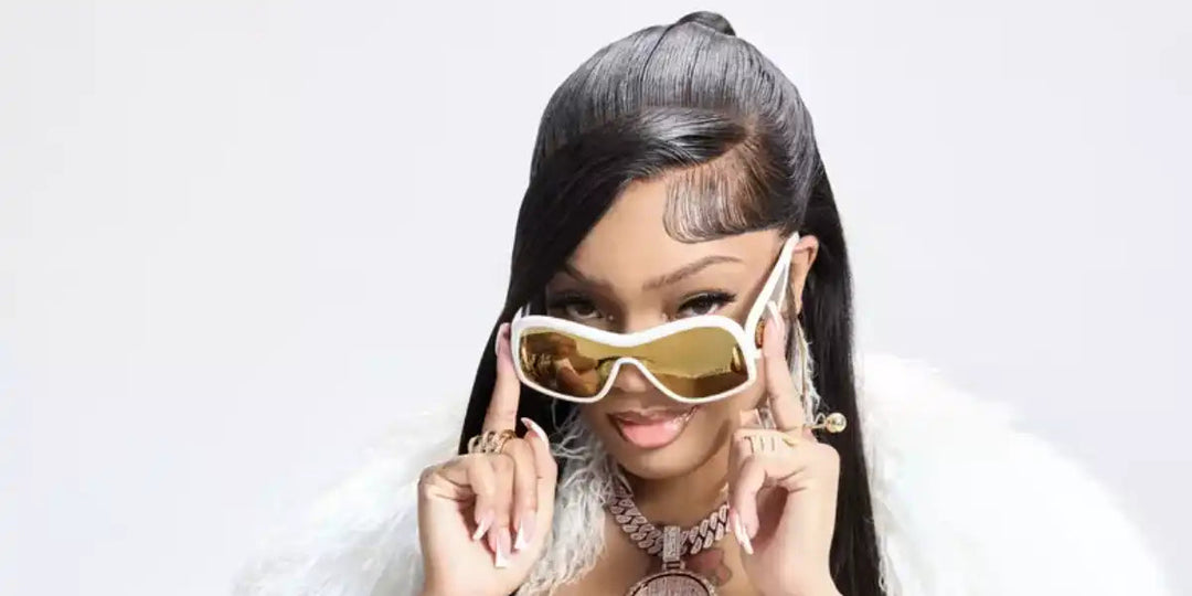 Loewe LW40131I Wave Mask Sunglasses in White Gold Mirror