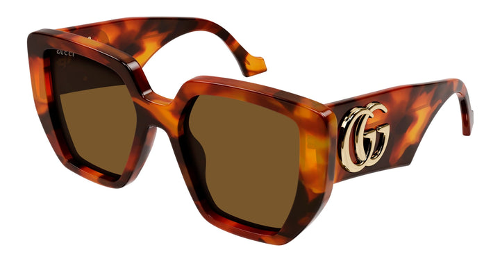Gucci GG0956S Oversized Sunglasses in Brown Havana