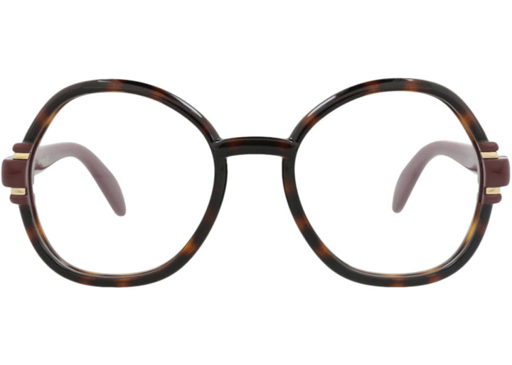 GG1069O Brown Round Eyeglasses Frames