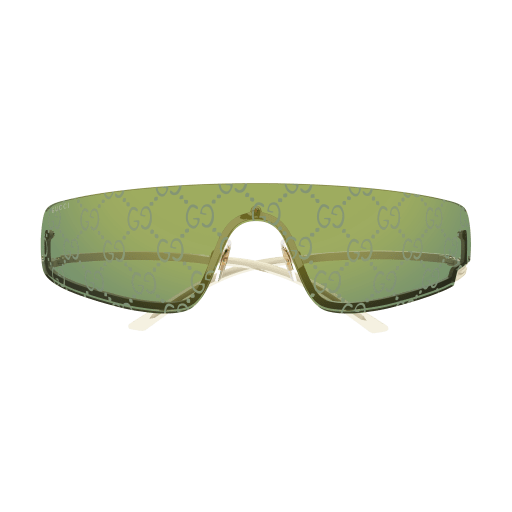 Gucci GG1561S Shield Sunglasses in Green Monogram Logo