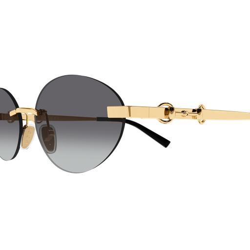 Gafas de sol extragrandes Gucci GG0817S con lentes grises 