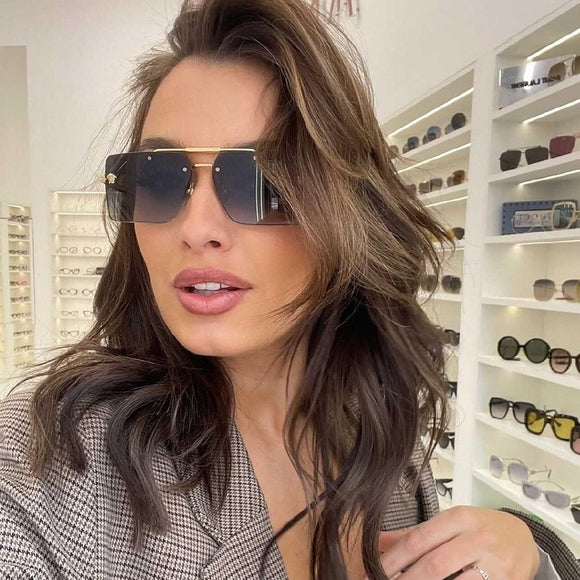 Versace VE2245 Grey Square Medusa Sunglasses