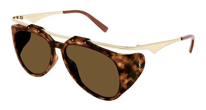 Saint Laurent SL M137 Amelia Sunglasses in Brown