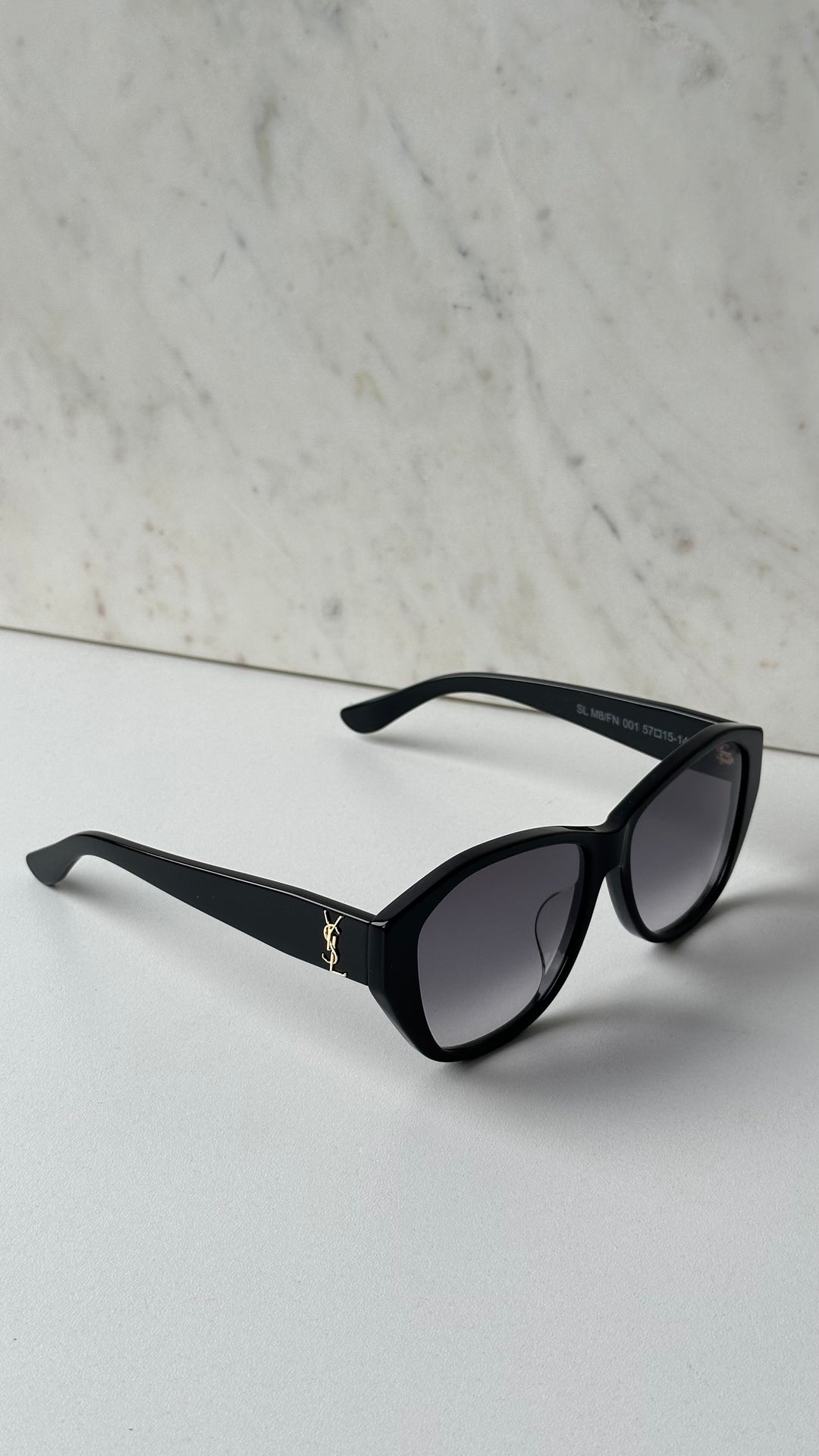 Saint Laurent SL M8 Geometric Sunglasses in Black