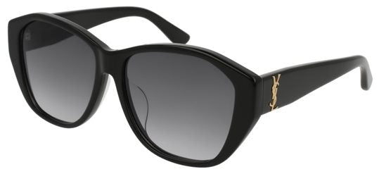 Saint Laurent SL M8 Geometric Sunglasses in Black