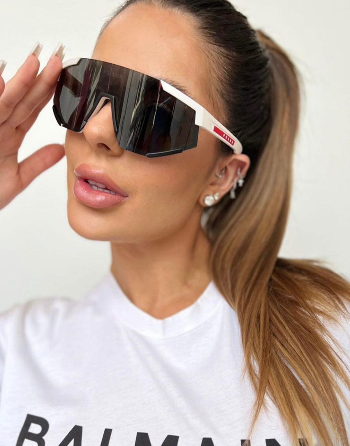 Prada Sport PS04WSF Sunglasses in White – Designer Daydream