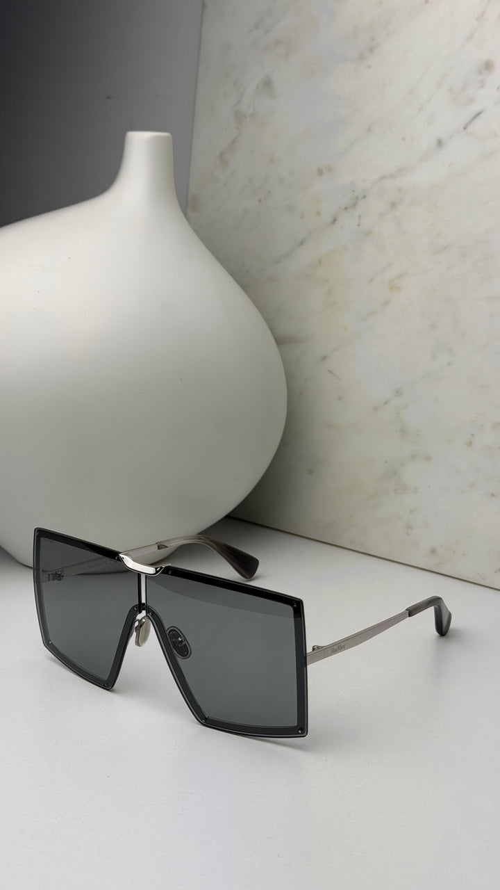 Max Mara MM0117 Sunglasses in Palladium Smoke