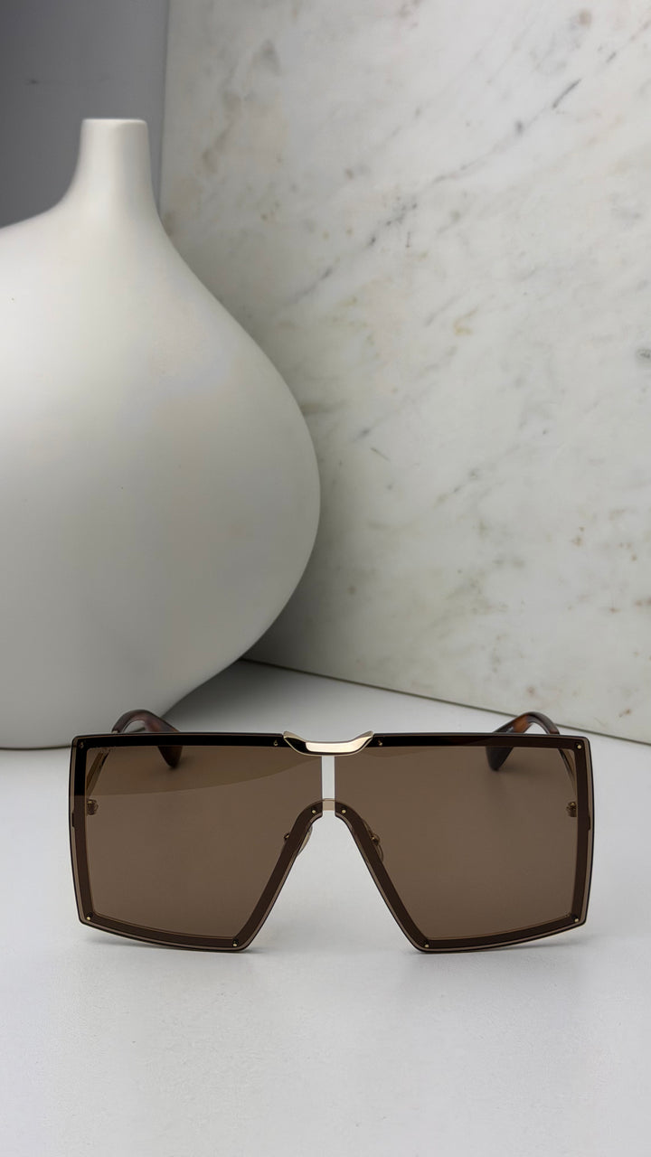 Max Mara MM0117 Sunglasses in Gold Brown