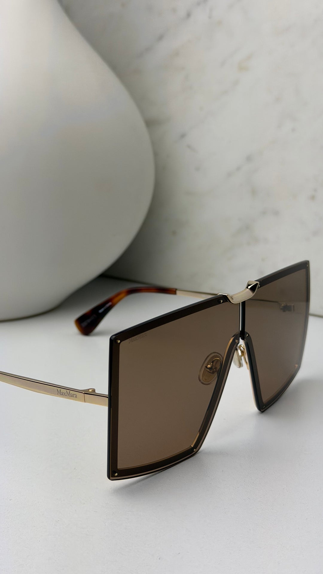 Max Mara MM0117 Sunglasses in Gold Brown