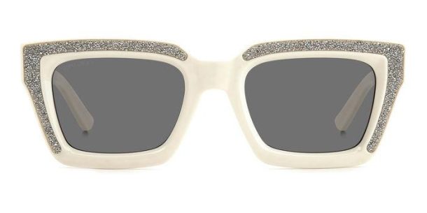 Jimmy Choo Megs gafas de sol de cristal blanco