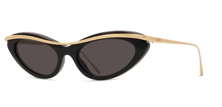 Loewe LW40166I Signature Cat Eye Sunglasses in Black