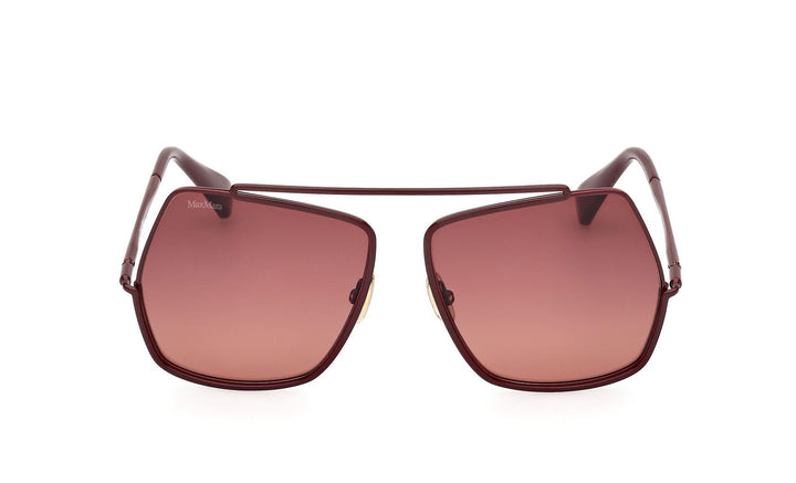 Max Mara MM0102 Sunglasses in Shiny Bordeaux