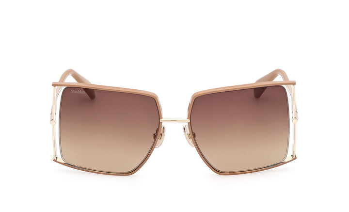 Max Mara MM0120 Oversized Sunglasses in Beige