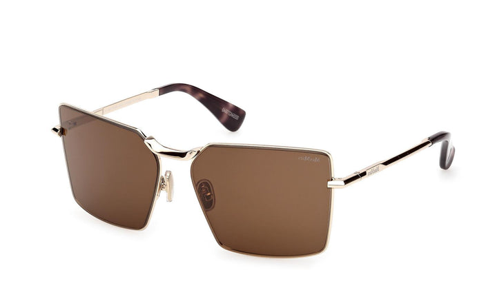 Max Mara MM0135 Sunglasses in Gold Brown