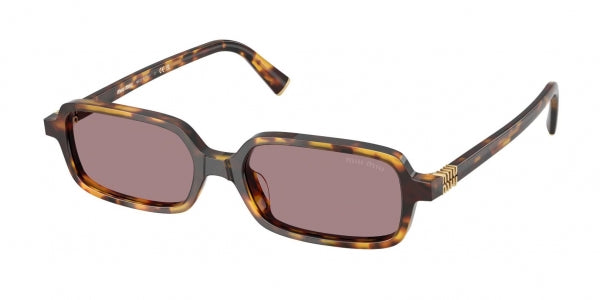 Miu Miu MU11ZS Havana Rectangular Sunglasses