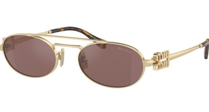 Miu Miu MU54ZS Sunglasses in Gold Pink