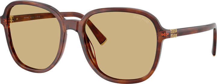 Miu Miu MU B01S Oversized Havana Sunglasses