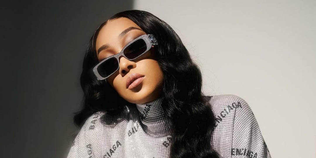 Balenciaga BB0096S Logo Sunglasses in Crystal
