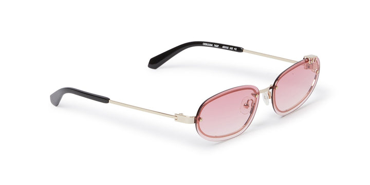 Off White Miami Oval Rimless Sunglasses in Red Tint
