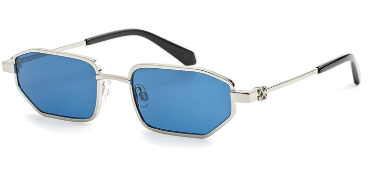 Off White Loa Sunglasses in Silver Blue