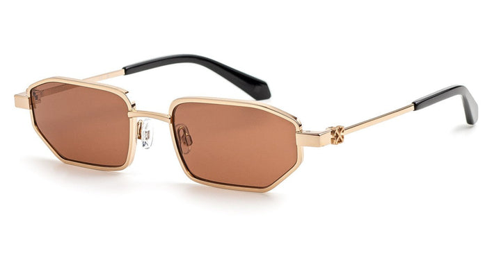 Off White Loa Sunglasses in Gold Brown
