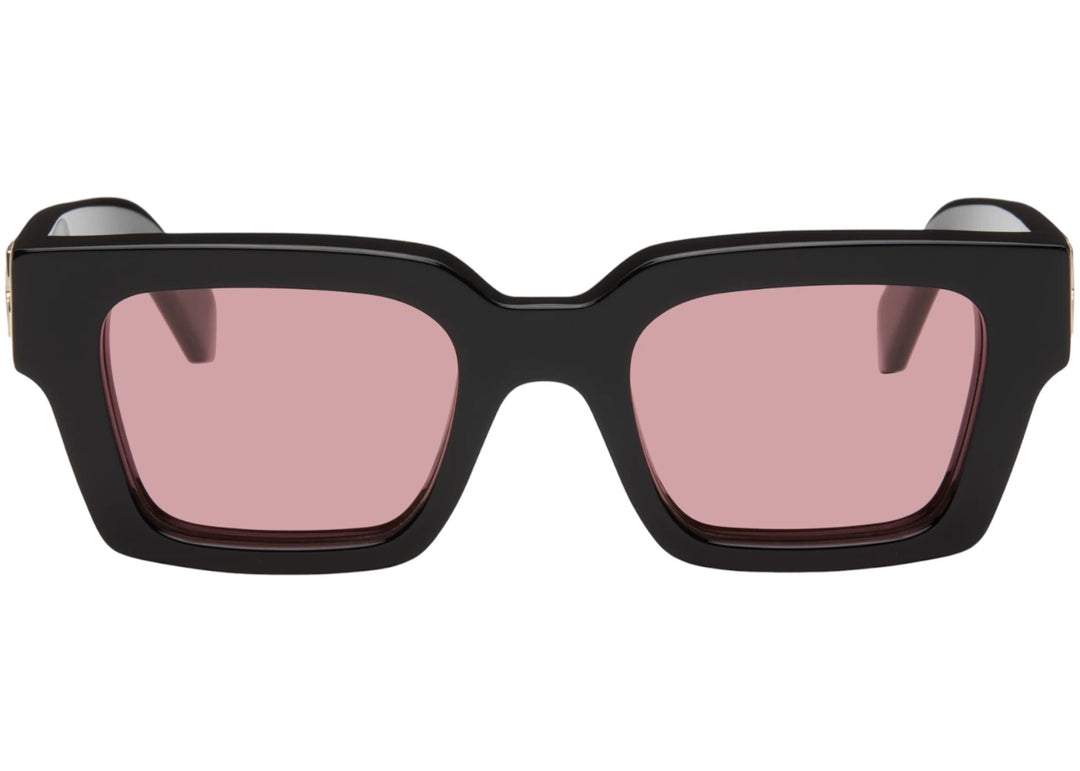Off White Virgil Sunglasses in Black Pink Lens