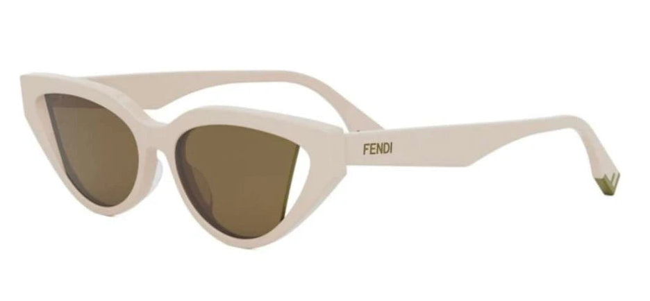 Fendi FE40009I Beige Cat Eye Sunglasses