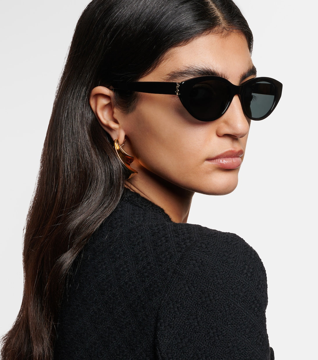 Saint Laurent SLM148 Sunglasses in Black – Designer Daydream