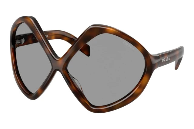 Prada PR B21S Oversized XL Sunglasses in Havana Brown