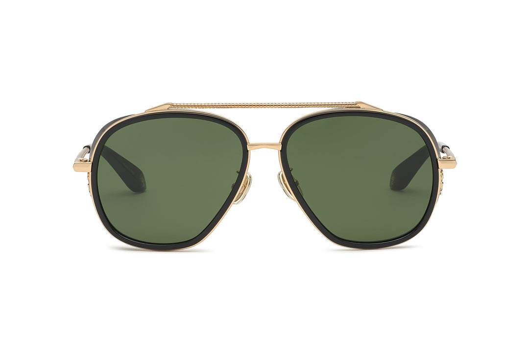 Roberto Cavalli SRC008M Black Aviator Sunglasses
