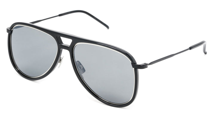 Saint Laurent Classic 11 Rim Aviator Sunglasses in Black