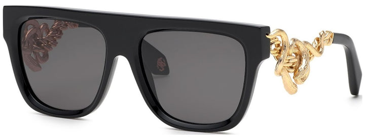 Roberto Cavalli SRC014M Black Snake Sunglasses
