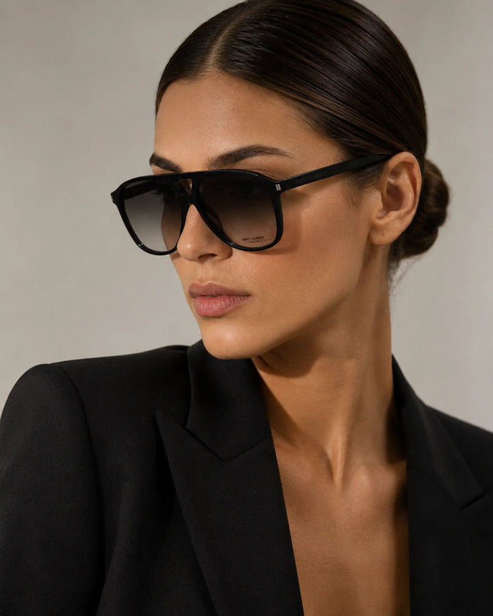 Saint Laurent SL596 Dune Sunglasses in Black