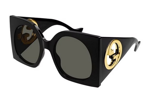 Gucci GG1254S Oversized Mask Black Sunglasses
