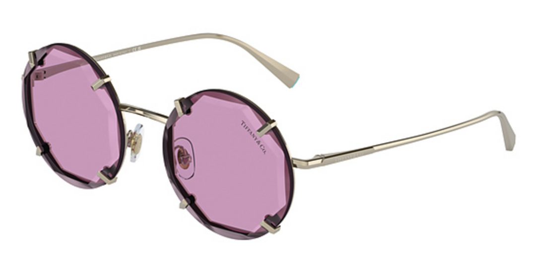 Tiffany & Co TF3091 Round Sunglasses in Pink
