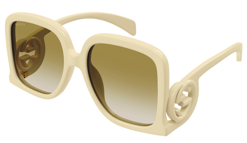 GUCCIサングラス Gucci GG1326S Oversized Square Sunglasses in Ivory | Designer Daydream