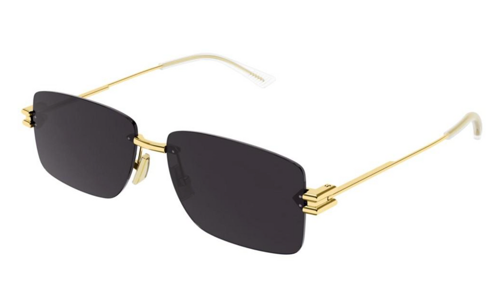 Bottega Veneta BV1126S Rimless Sunglasses in Gold Grey  display picture 1
